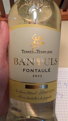 Roussillon Banyuls Terres des Templiers Fontaulé 2023