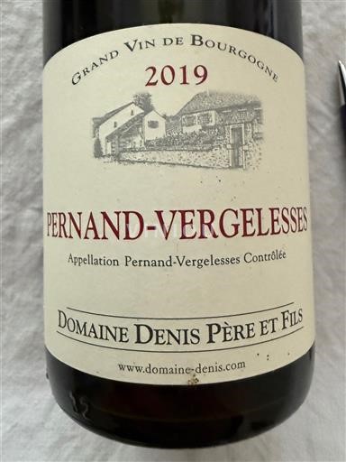 Bourgogne Pernand-vergelesses Denis Père et Fils 2019
