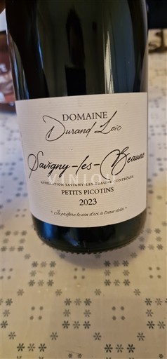 Borgoña Savigny-lès-Beaune Domaine Rand Loïc Petits Picotins 2023