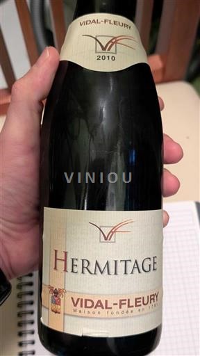 Rhône-dalen Hermitage Vidal-Fleury 2010