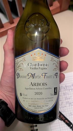 Jura Arbois Domaine Martin Faudot & Fils Chardonnay Vieilles Vignes 2020