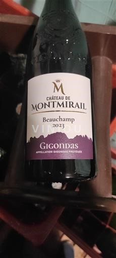 Rona dolina Gigondas Château Montmirail Beauchamp 2023