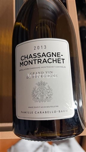Burgundy Chassagne-Montrachet Famille Carabello-Baum 2013