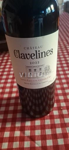 Bordeaux Saint-Émilion Grand Cru Château Clavelines 2022