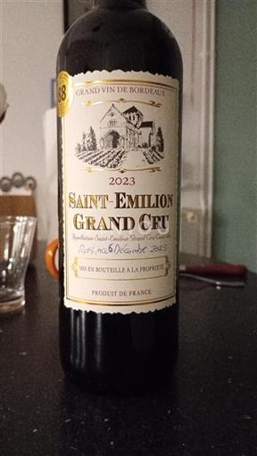 Bordeaux Saint-Émilion Grand Cru Saint-Émilion 2023