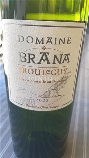 Sud-Ouest Irouléguy Domaine Brana 2022