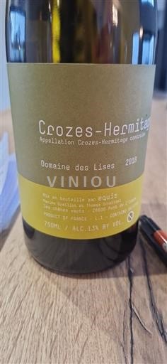 Rhône Valley Crozes-Hermitage Domaine S Lises 2018