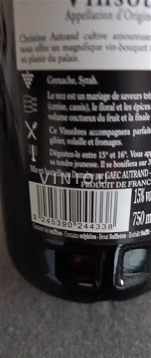 Rhônevallei Niet gespecificeerd Domaine Autrand Niet-geïntegreerd