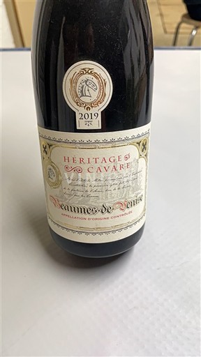 Vallée du Rhône Beaumes de Venise Héritages Cavare 2019