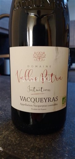 Údolí Rhôny Vacqueyras Domaine Vallis Petra Intuition 2022