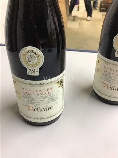 Thung lũng Rhône Côtes-du-rhône Héritage Cavare Rétaire 2022