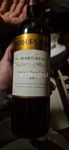 Bordeaux Margaux Grand Cru Jacques Boyd 2001