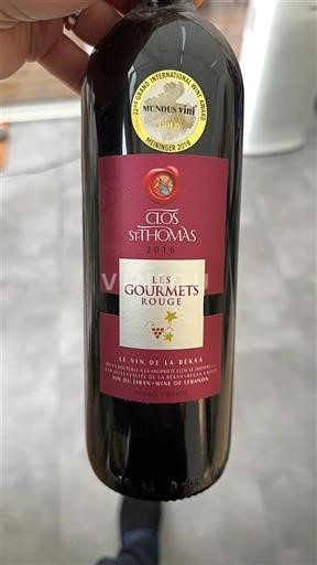 Bekaa Không xác định Clos St Thomas Les Gourmets Rouge 2016