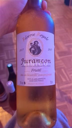 Sudoeste Jurançon Cave de Gan Jurançon Réserve Royale 2017