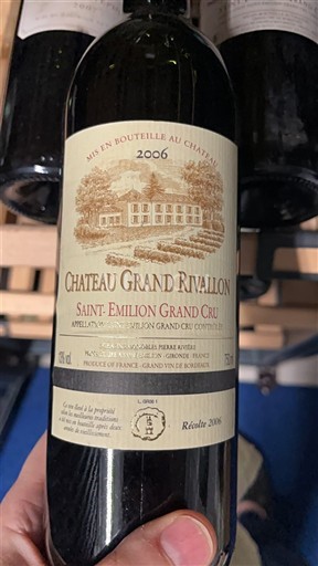 Bordeaux Saint-Émilion Grand Cru Grand Cru Château Grand Rivallon 2006