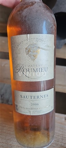 Bordeaux Sauternes Château Roumieu 2006
