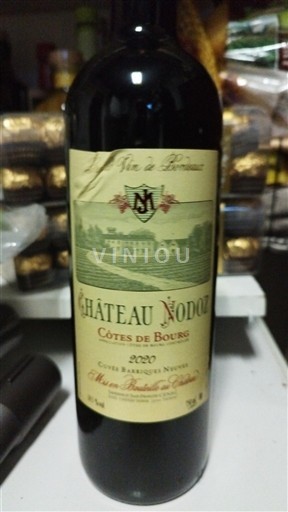 Burdeos Côtes-de-bourg Château Nodot Barriques Neuves 2020