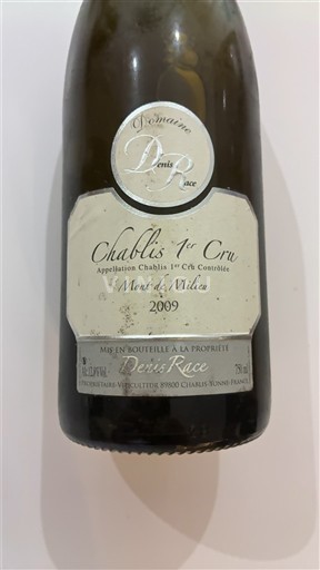 Bourgondië Chablis Premier Cru Premier Cru Denis Race Mont de Milieu 2009