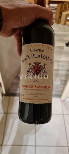 Bordeaux Montagne-saint-émilion Château Jura-Plaisance 2007