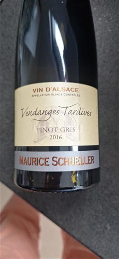 Alsasko Nespecifikováno Vendanges Tardives Maurice Schueller Vendanges Tardives Pinot Gris 2016