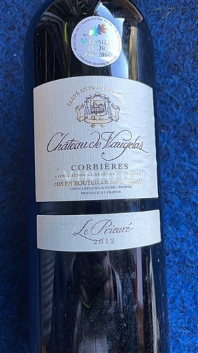 Languedoc Corbières Château Vaugelas Le Prieuré 2012