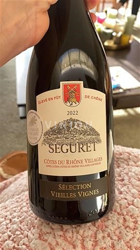 Valle del Ródano No especificado Séguret Sélection Vieilles Vignes 2022
