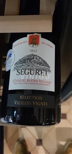 Rhônedalen Ospecificerad Séguret Sélection Vieilles Vignes 2022