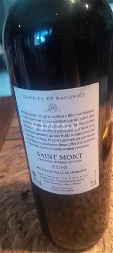 Zuidwest-Frankrijk Saint-Mont Domaine Maouries 2016