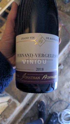 Borgonha Pernand-vergelesses Jonathan Bonvalot 2018
