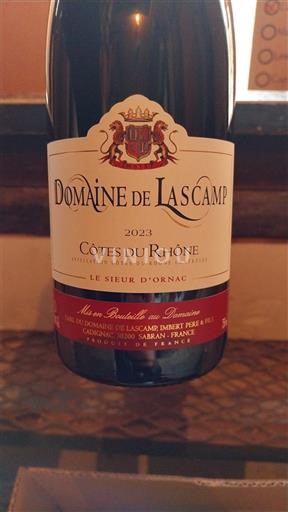 Rona dolina Côtes-du-Rhône Domaine Lascamp Le Sieur d'Ornac 2023