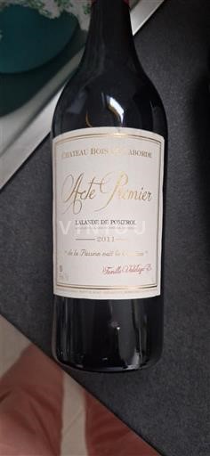 Bordeaux Lalande-de-Pomerol Château Bois de Laborde Acte Premier 2011