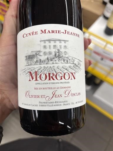Beaujolais Morgon Olivier et Jean Desclas Marie-Jeanne Ikke årgangsbestemt