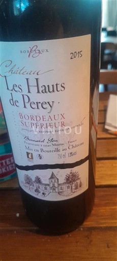 Bordeaux Bordeaux Supérieur Château Les Hauts de Perey 2015