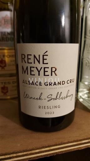 Alsacia Riesling Grand Cru René Meyer Wineck-Schlossberg 2023