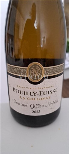 Borgogna Pouilly-fuissé Domaine Gilles Noblet La Collonge 2023