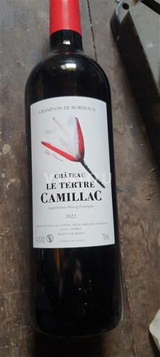 Bordeaux Bordeaux Supérieur Château Le Tertre Camillac 2022