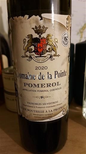 Burdeos Pomerol Domaine La Pointe 2020