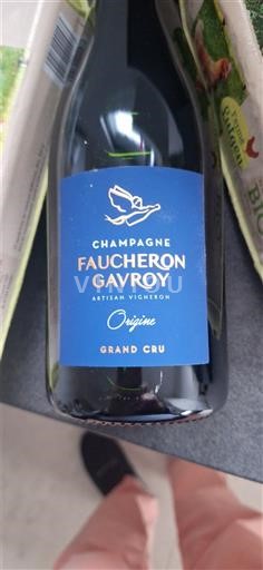 Champagne Sâm-panh Grand Cru Faucheron Gavroy Origine Không niên vụ