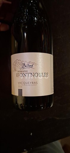 Rhônen laakso Vacqueyras Domaine S Fontnobles 2020