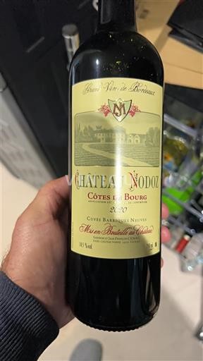 Burdeos Côtes-de-bourg Château Nodoz Barthélémy Naurot 2020