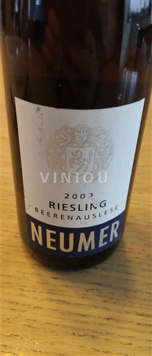 Porenje-Rajna Rheinhessen Neumer Beerenauslese 2007