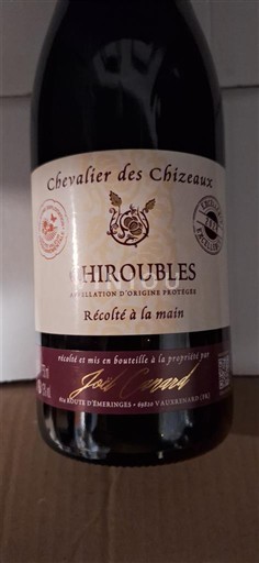 Beaujolais Chiroubles Chevalier des Chizeaux 2024