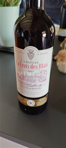 Vinos Rouge sec Château La Croix des Blais 2015 Francia Burdeos Côtes-de-bourg AOC