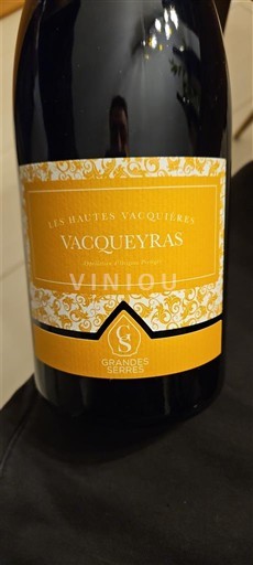 Rhônen laakso Vacqueyras Grandes Serres Les Hautes Vacquières 2021