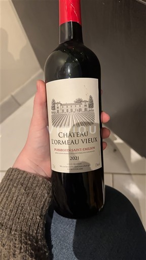Bordeaux Puisseguin-saint-émilion Château L’Ormeau Vieux 2021