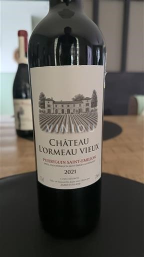Burdeos Puisseguin-saint-émilion Château L’Ormeau Vieux 2021