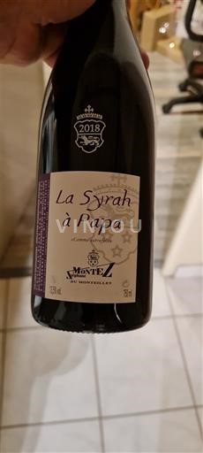 Vine Rouge sec La Syrah à Papa Domaine Montel 2018 Frankrig Languedoc Ikke specificeret AOC