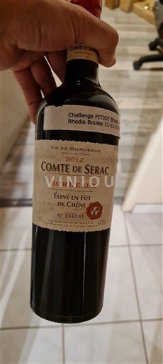 Bordéus Comte de Serac 2012