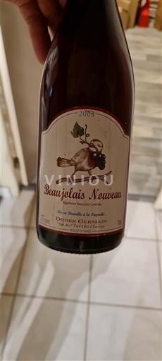 Beaujolais Beaujolais Nouveau Didier Germain 2003