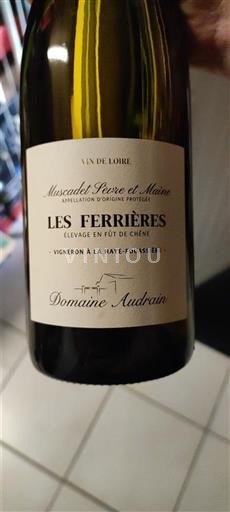 Vallée de la Loire Muscadet-sèvre-et-maine Domaine Audrain Les Ferrières 2024